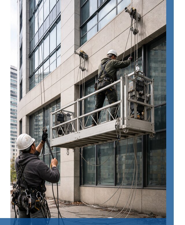 Монтаж и подъем фасадной люльки в Верхней Пышме от 12312 р. | ВЫСОТНИК-Врх