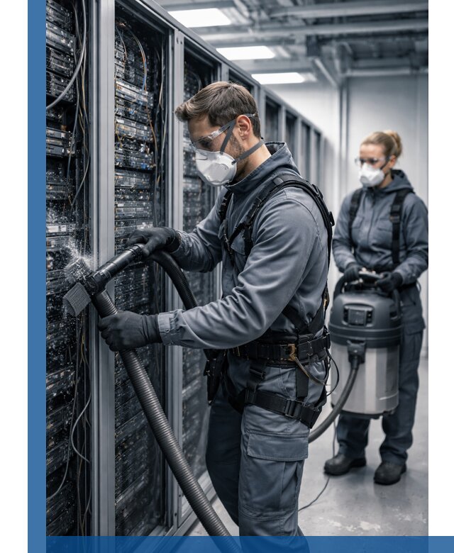 Обеспыливание серверной комнаты в Верхней Пышме, профессиональная очистка