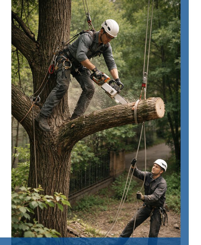 Спил деревьев альпинистами в Верхней Пышме от 8208 р. | ВЫСОТНИК-Врх