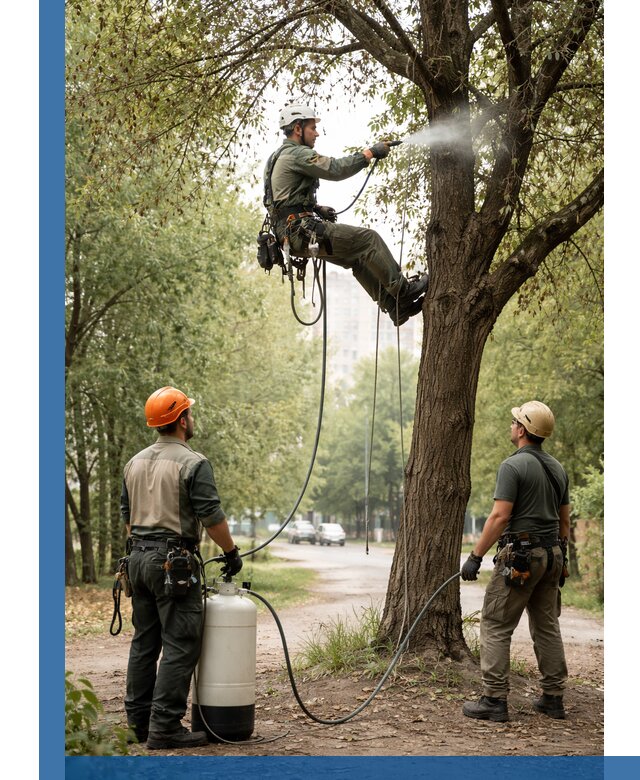 Обработка деревьев от вредителей в Верхней Пышме профессиональная защита