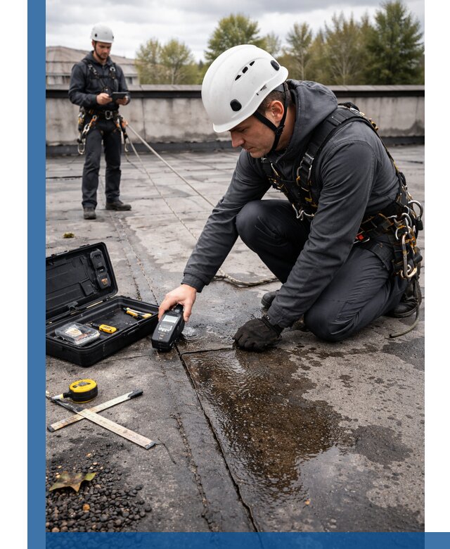 Обследование кровли на протечки и выявление дефектов в Верхней Пышме