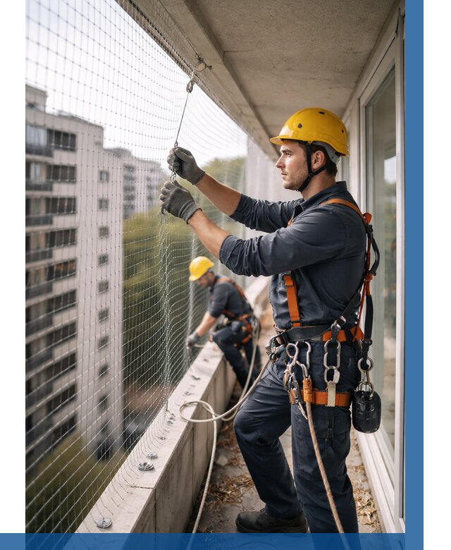 Монтаж сетки от птиц в Верхней Пышме от 4617 р. | ВЫСОТНИК-Врх