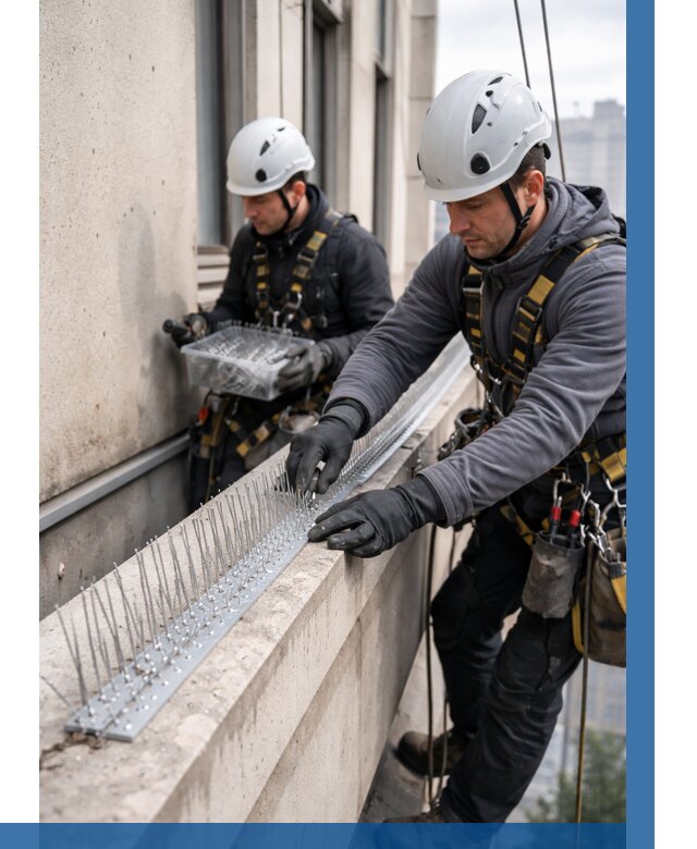 Установка шипов от птиц в Верхней Пышме от 872 р. | ВЫСОТНИК-Врх