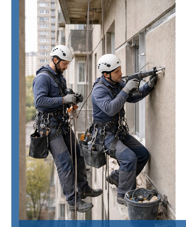 Промышленные альпинисты высотные работы и монтаж в Верхней Пышме